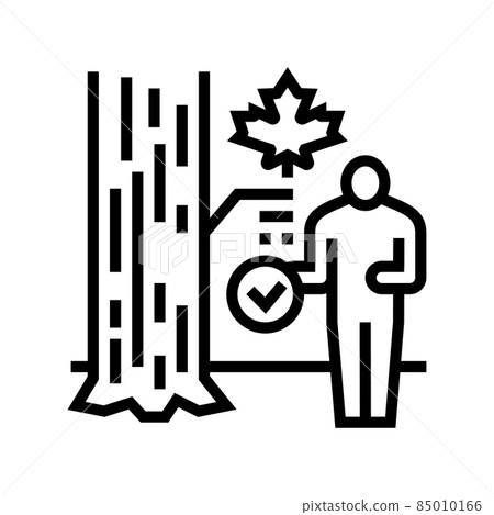 site and tree selection line icon vector illustration site and tree selection line icon vector illustration 85010166
