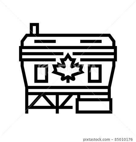 safety maple line icon vector illustration safety maple line icon vector illustration 85010176