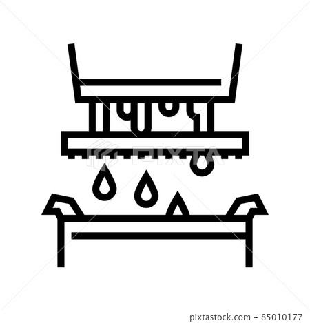 filtration maple syrup line icon vector illustration filtration maple syrup line icon vector illustration 85010177