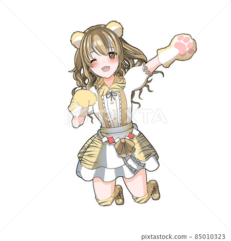 Mocha curly hair idol in charge of tiger cosplay celebrating the year of the tiger Mocha curly hair idol in charge of tiger cosplay celebrating the year of the tiger 85010323