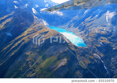 View from Cessna towards Milford Sound 85010970