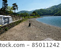 Sunny Shinshu Lake Aoki. Stop by with my wife for the first time in a long time. It has never been so sunny. 85011242