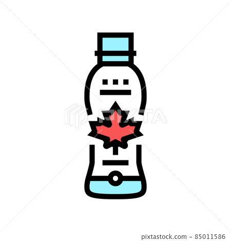 maple water bottle color icon vector illustration maple water bottle color icon vector illustration 85011586