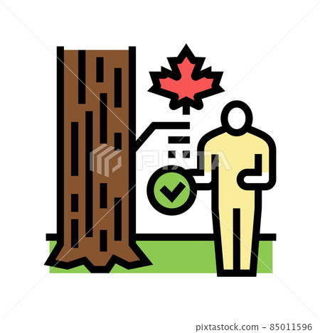 site and tree selection color icon vector illustration site and tree selection color icon vector illustration 85011596