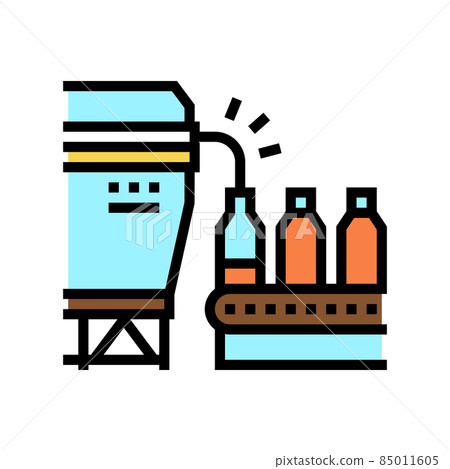 bottling maple syrup conveyor color icon vector illustration bottling maple syrup conveyor color icon vector illustration 85011605