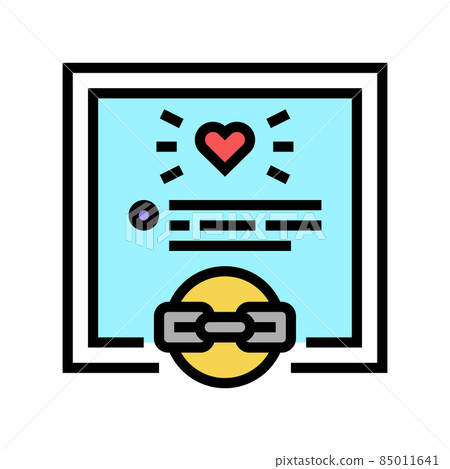 links from relevant contents color icon vector illustration 85011641