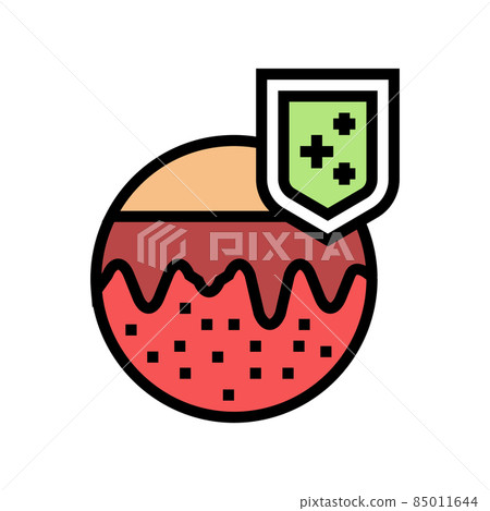 skin immunity defense color icon vector illustration skin immunity defense color icon vector illustration 85011644