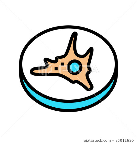 fibroblast cell immunity color icon vector illustration fibroblast cell immunity color icon vector illustration 85011650