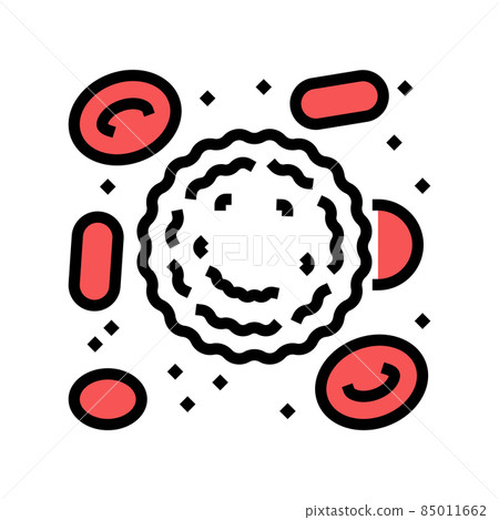 white blood cells color icon vector illustration 85011662