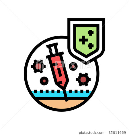 active immunity color icon vector illustration 85011669