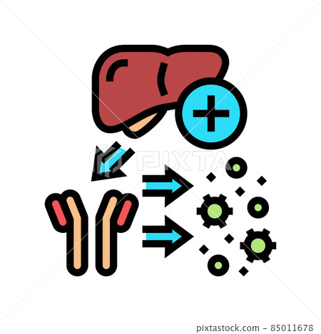 complement system color icon vector illustration 85011678