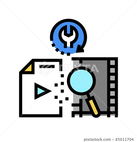 tape data recovery color icon vector illustration 85011704