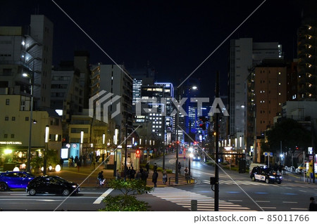 Atago 1-chome intersection at night 85011766