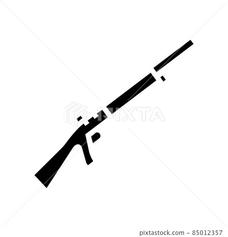 shotgun weapon glyph icon vector illustration shotgun weapon glyph icon vector illustration 85012357