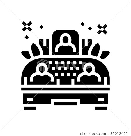 platform on parade glyph icon vector illustration platform on parade glyph icon vector illustration 85012401