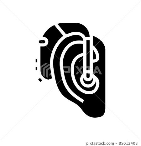 hearing aids glyph icon vector illustration 85012408