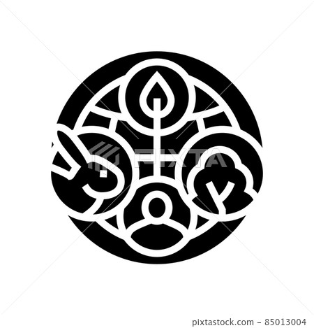 ecosystem ecology glyph icon vector illustration ecosystem ecology glyph icon vector illustration 85013004