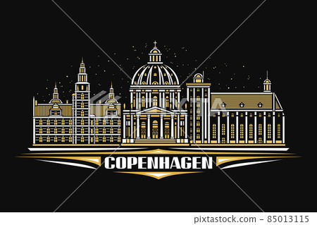 Vector illustration of Copenhagen 85013115