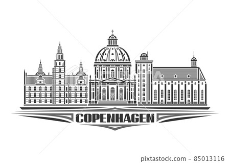 Vector illustration of Copenhagen 85013116