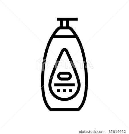 baby lotion cosmetic line icon vector illustration baby lotion cosmetic line icon vector illustration 85014632