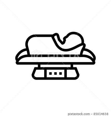 baby weight scale tool line icon vector illustration baby weight scale tool line icon vector illustration 85014638