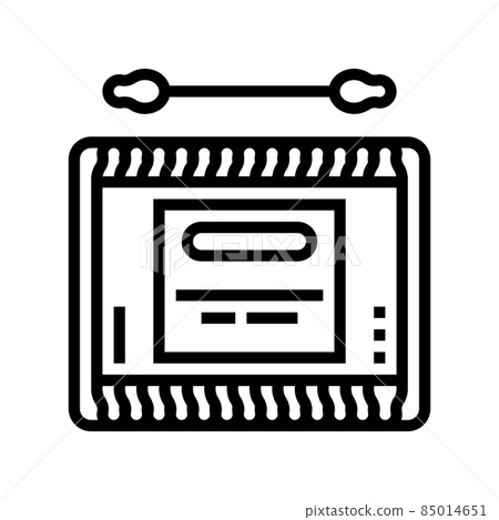 baby cotton swabs line icon vector illustration baby cotton swabs line icon vector illustration 85014651