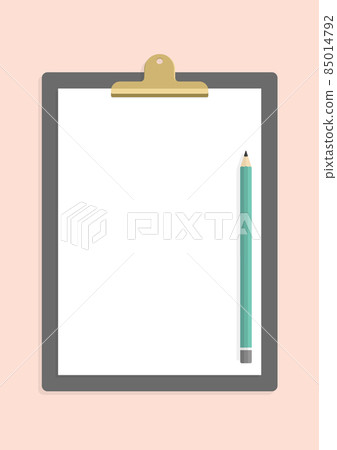 Fashionable materials for binders and pencils with documents in between-white paper with nothing written on it 85014792