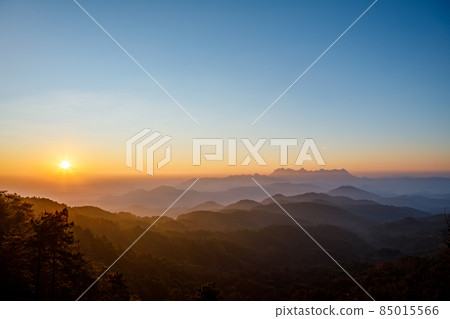 Thailand with forest trees and green mountain hills, Doi Luang Chiang Dao mountains, Chiang mai, Thailand. Thailand with forest trees and green mountain hills, Doi Luang Chiang Dao mountains, Chiang mai, Thailand. 85015566