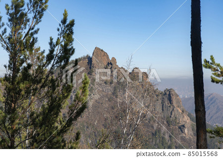 Massive stone rock at the top of the mountain. Massive stone rock at the top of the mountain. 85015568