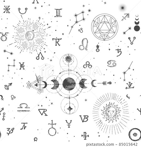 A pattern with an esoteric manuscript 85015642