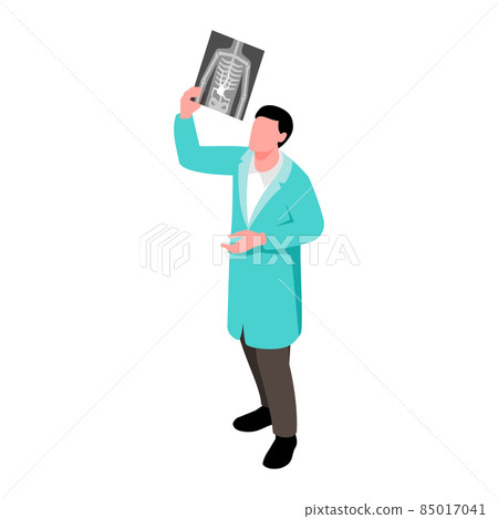 Doctor With Radiogram Composition 85017041