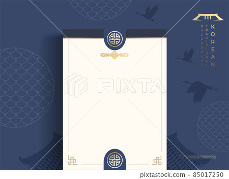 Korean traditional pattern background frame background 85017250