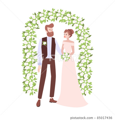 Bride Groom Arch Composition 85017436