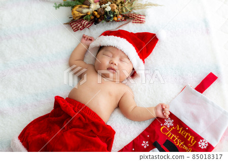 兒童聖誕老人 1 個月大的嬰兒 85018317
