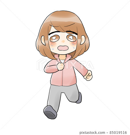 一個為了節食而努力奔跑的女人 一個為了節食而努力奔跑的女人 85019516