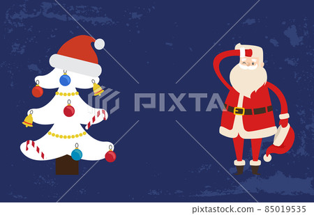 Happy Holidays greeting, 2019 New Year, Santa Tree 85019535