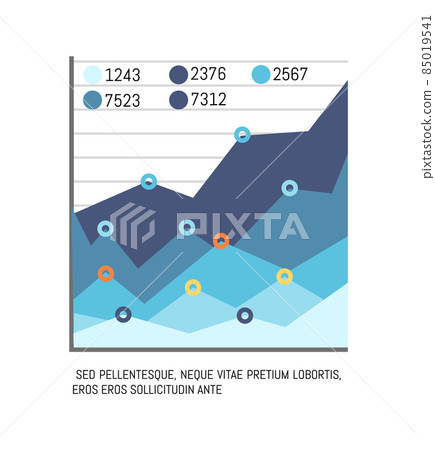 Infographic with Text Figures, Statistics Chart Infographic with Text Figures, Statistics Chart 85019541