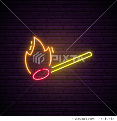 Shiny match neon sign.  85019718