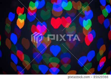 Creative background of glowing blurred hearts in blurred key for nostalgic love and romantic themes. Creative background of glowing blurred hearts in blurred key for nostalgic love and romantic themes. 85020366