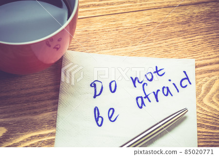 Romantic message written on napkin Romantic message written on napkin 85020771