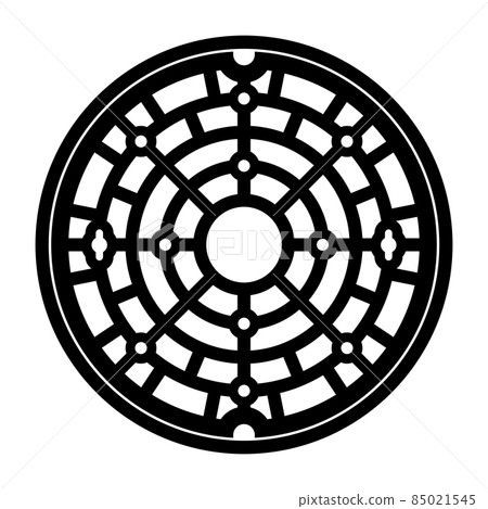 Manhole silhouette 85021545