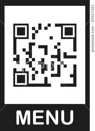 The menu of the restaurant, cafe by QR code. 85021561