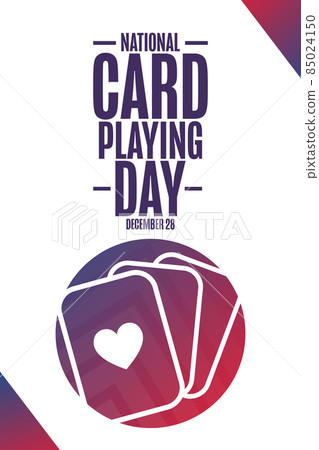National Card Playing Day. December 28. Holiday concept. Template for background, banner, card National Card Playing Day. December 28. Holiday concept. Template for background, banner, card 85024150