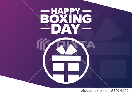 Happy Boxing Day. Holiday concept. Template for background, banner, card, poster with text Happy Boxing Day. Holiday concept. Template for background, banner, card, poster with text 85024152