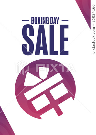 Boxing Day Sale. Holiday concept. Template for background, banner, card, poster with text 85024166