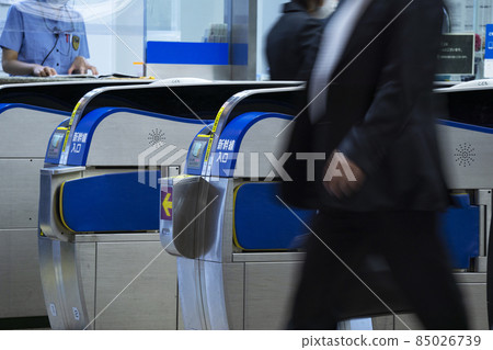 日本車站的檢票口。新幹線檢票口。 日本車站的檢票口。新幹線檢票口。 85026739