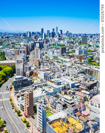 Tokyo City View Bunkyo Ward and Ikebukuro Skyscrapers 85026799