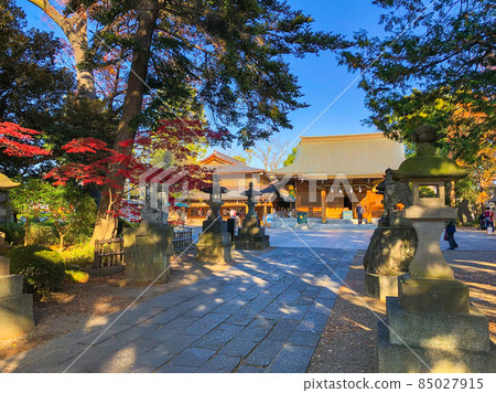 Waraku Bi Shrine in late autumn 85027915