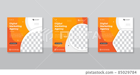 Digital business marketing social media post template. 85029784