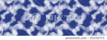 Pattern illustration of fluffy angel wings dancing from the sky Pattern illustration of fluffy angel wings dancing from the sky 85030753